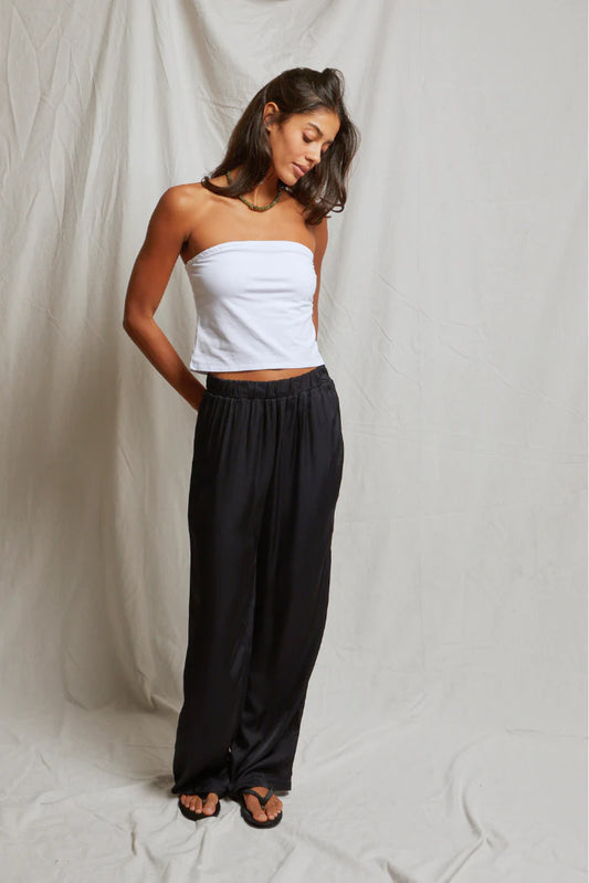 Camile Satin Wide Leg Pant