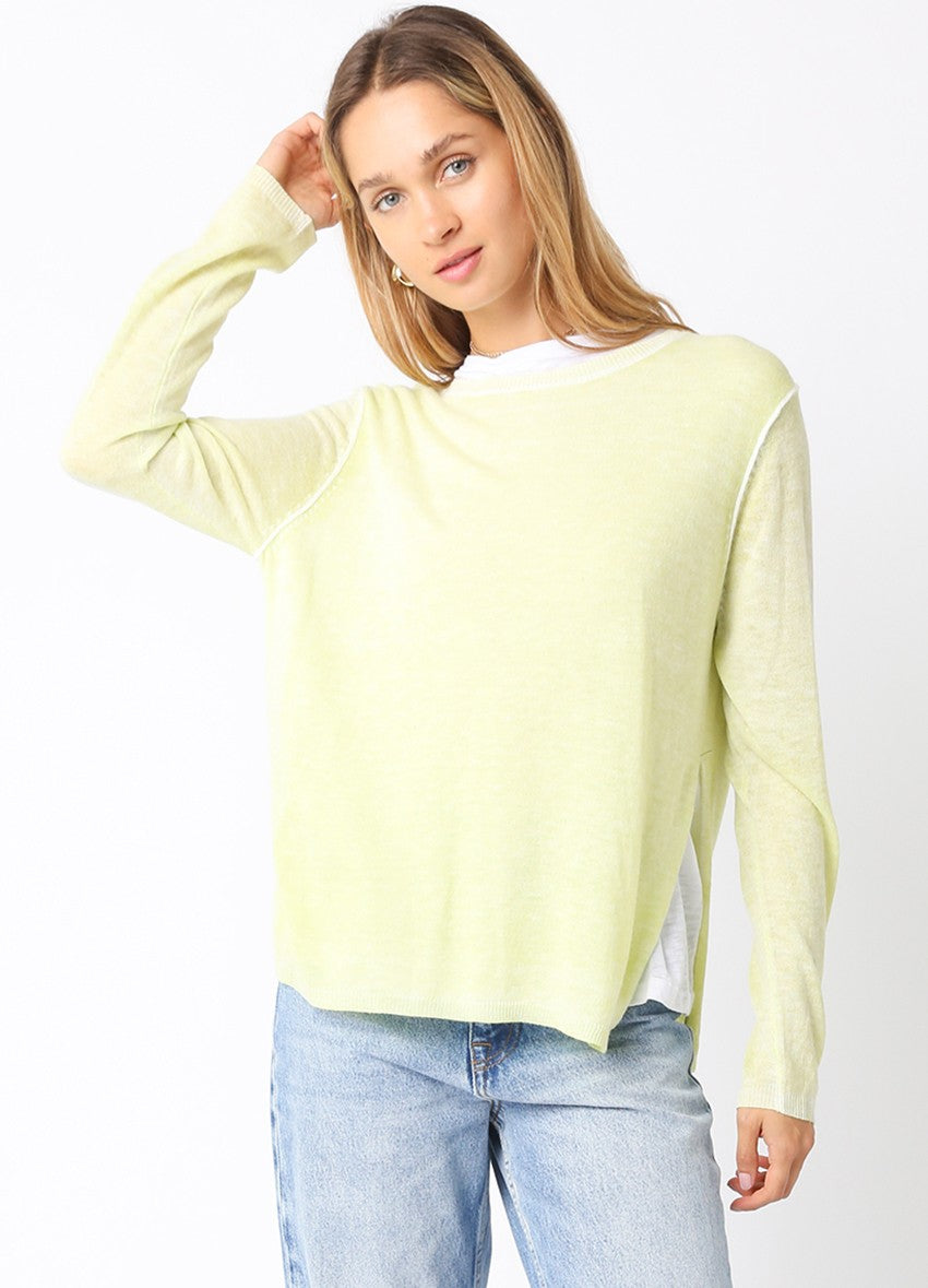 Megan Double Layer Illusion Sweater Top