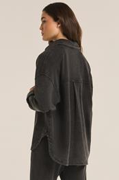 Vintage Black Knit Denim