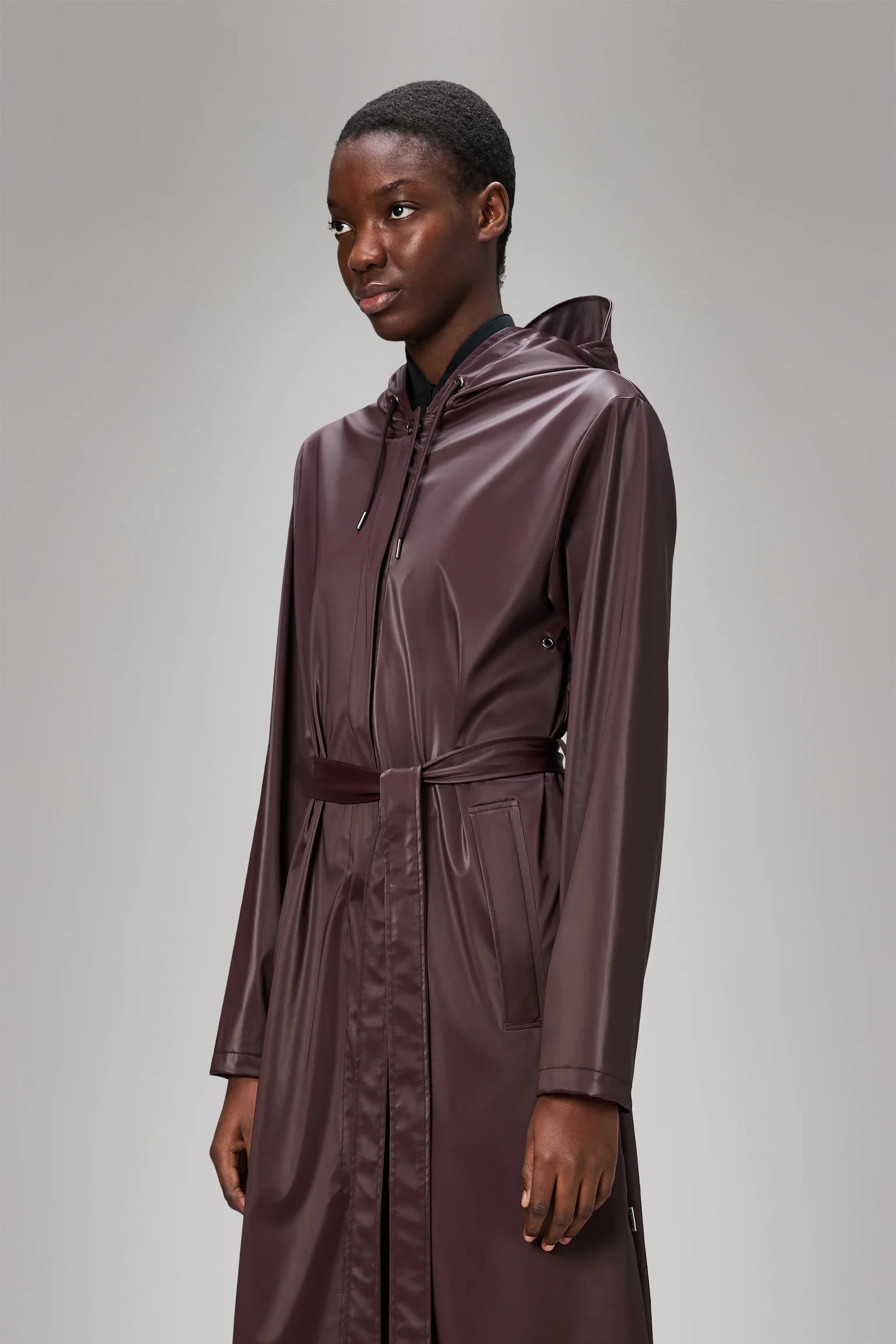 Wine A-Line Longer W Jacket