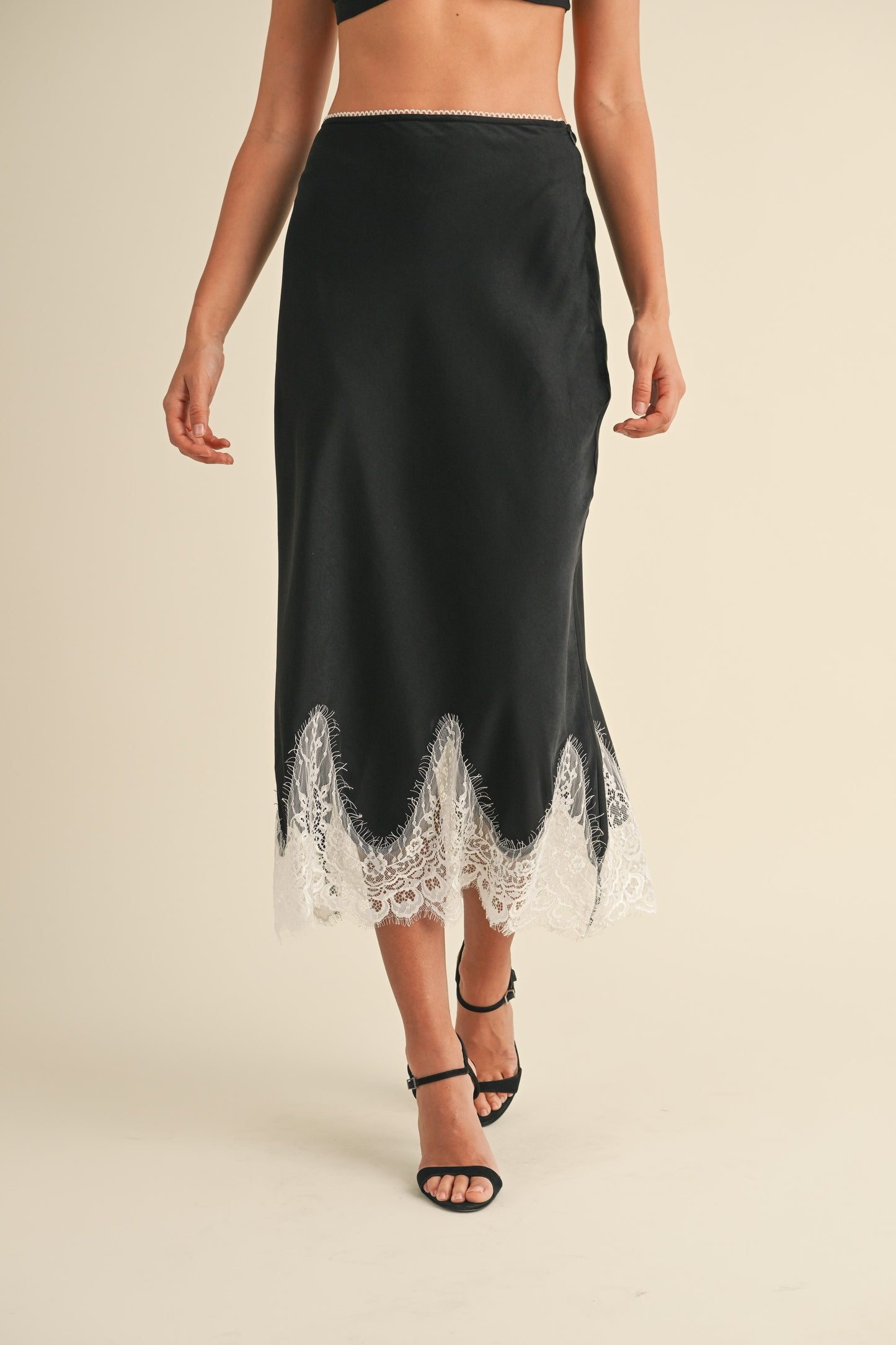 Lace Trim Skirt