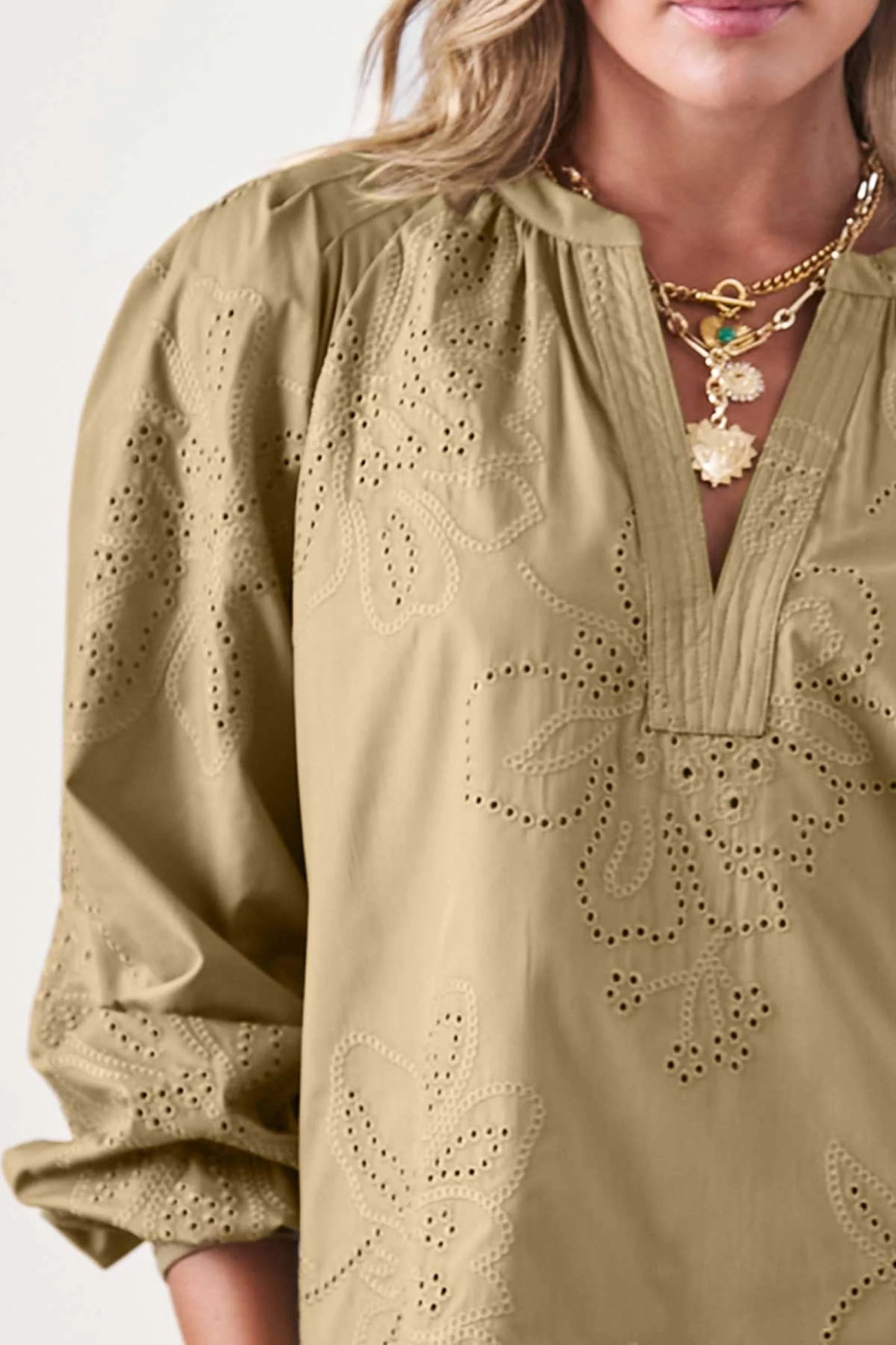 Olive Long Sleeve Blouse