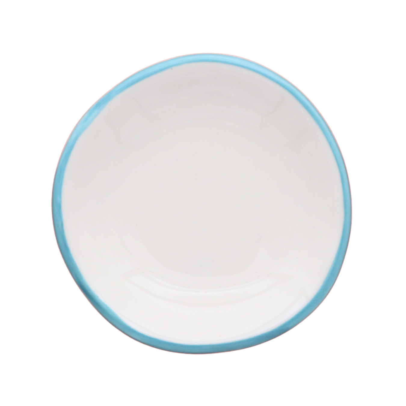 Minimal Ring Dish With Colored Rim: Orange