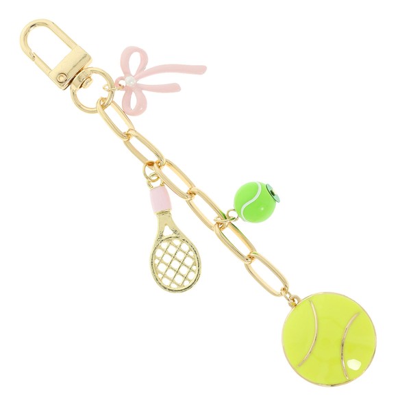 Enamel Tennis Theme Bag Charm
