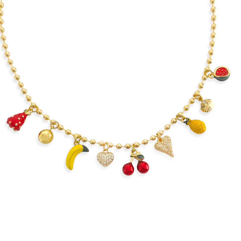 Fruit Charm Necklace