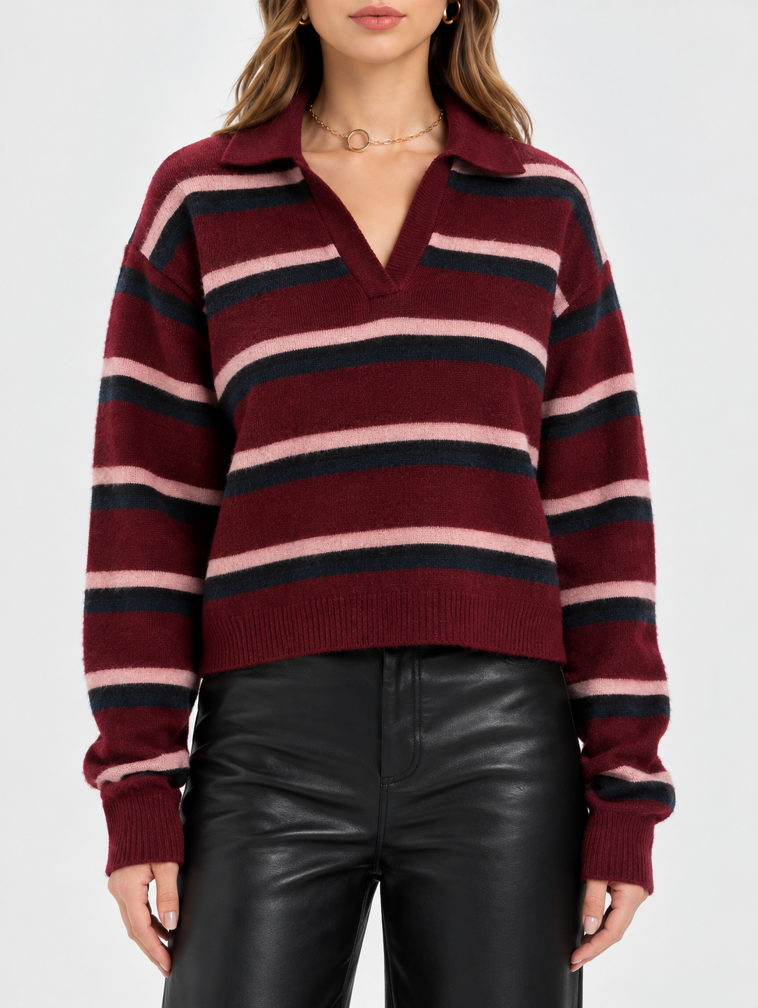 Lyric Collared Pullover Sweater