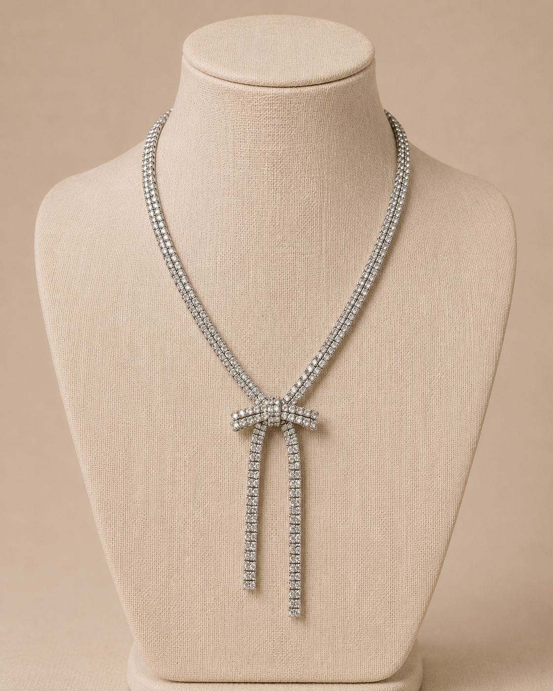 The Rhinestone Ribbon Necklace