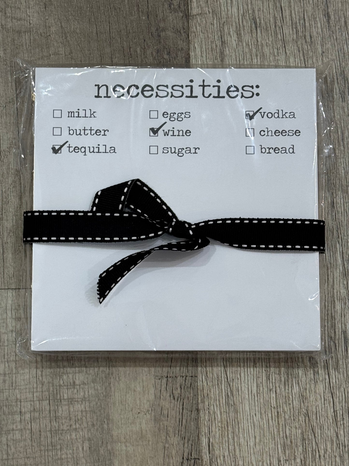 Just The Necessities Notepad
