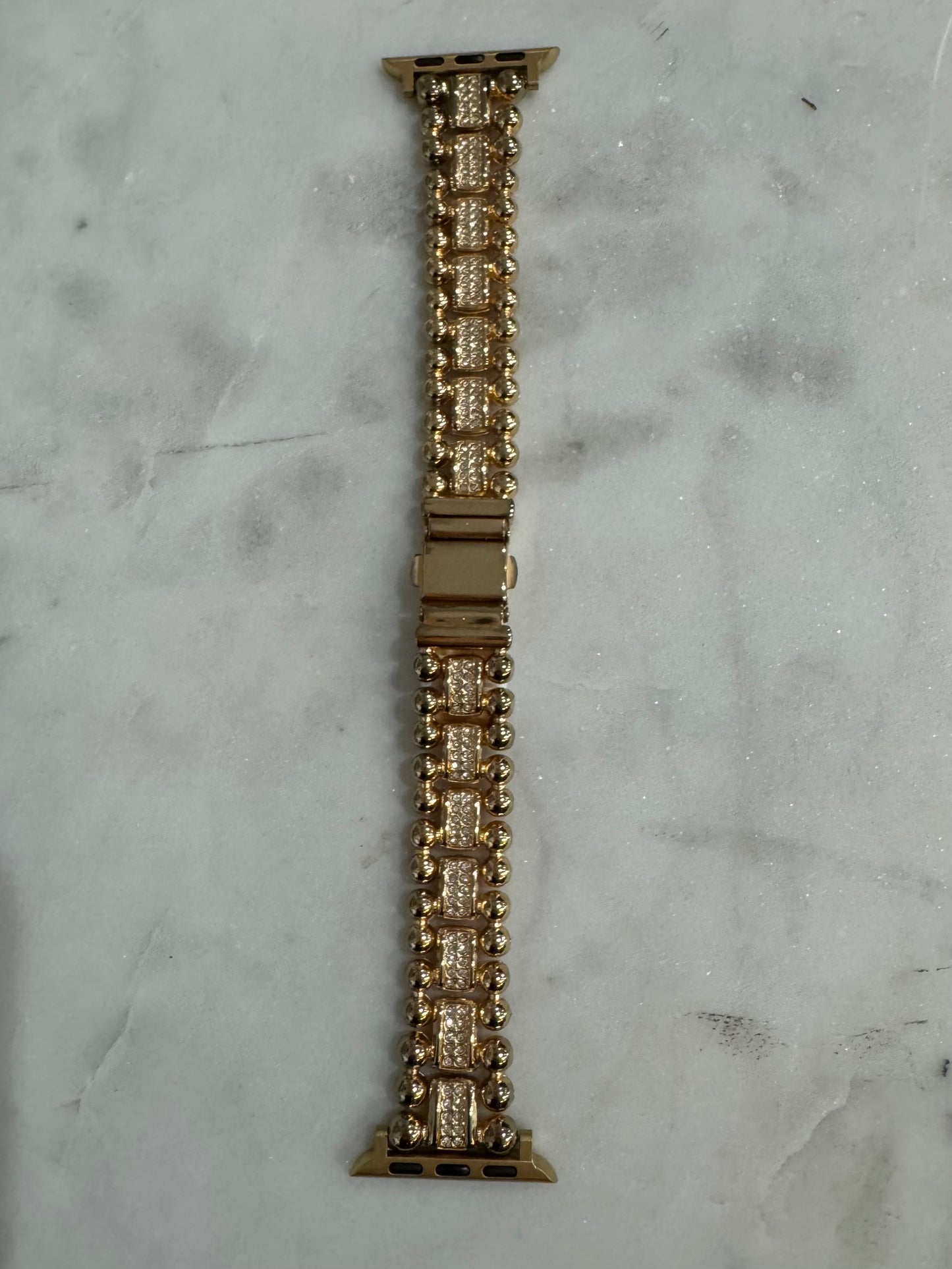 Gold Pave Apple Watch Strap