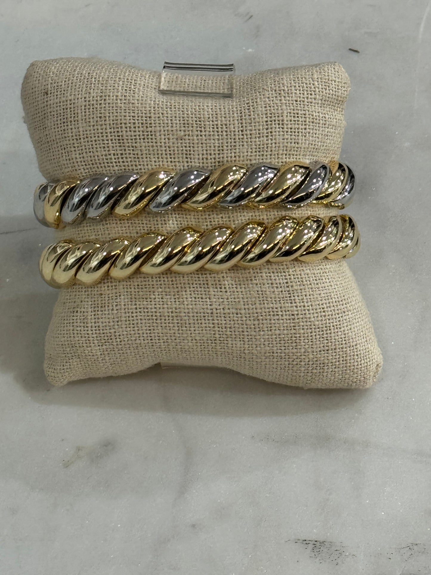 Gold Dome Stretch Bracelet