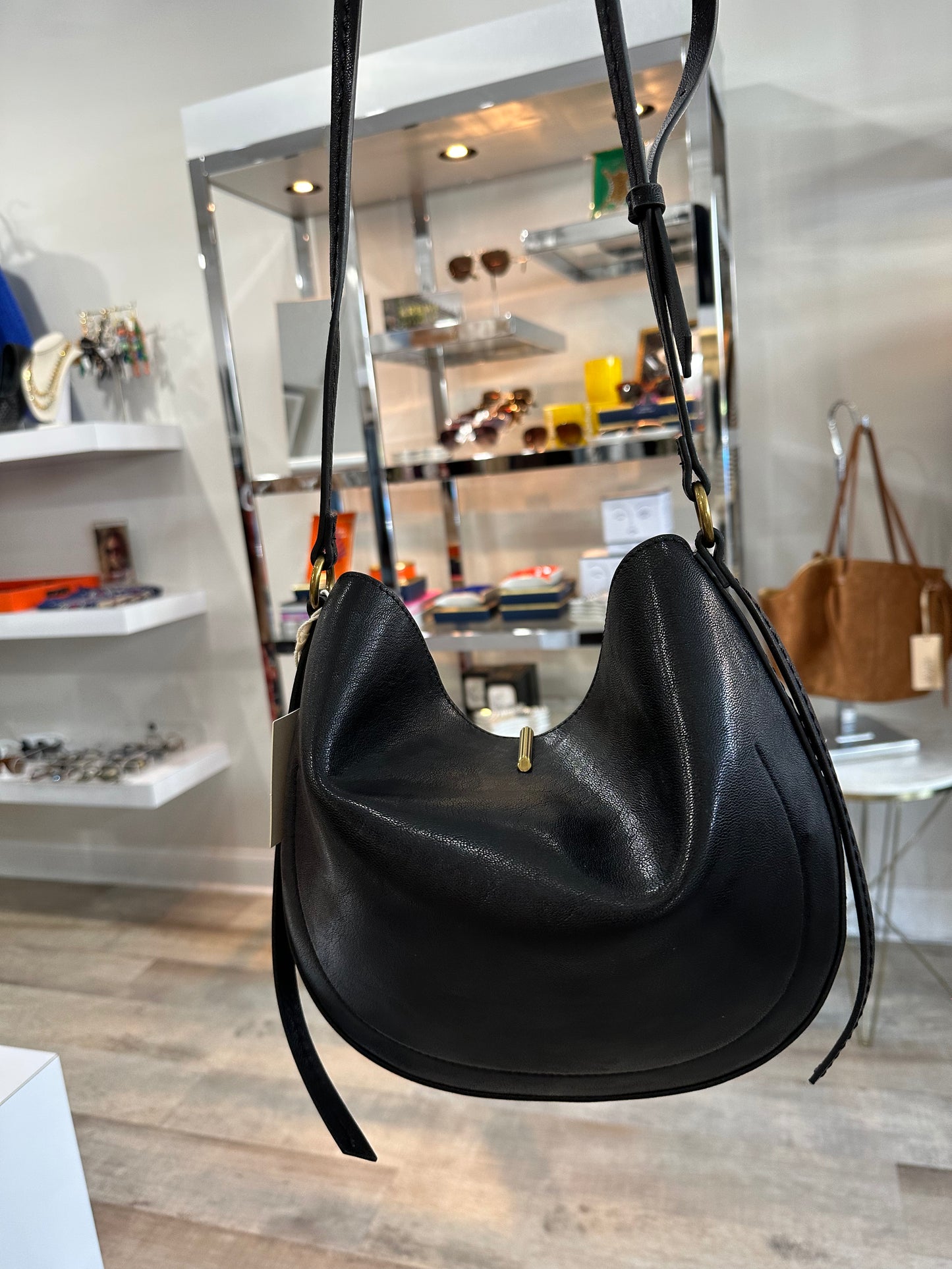 Bennet Black Suede Crossbody