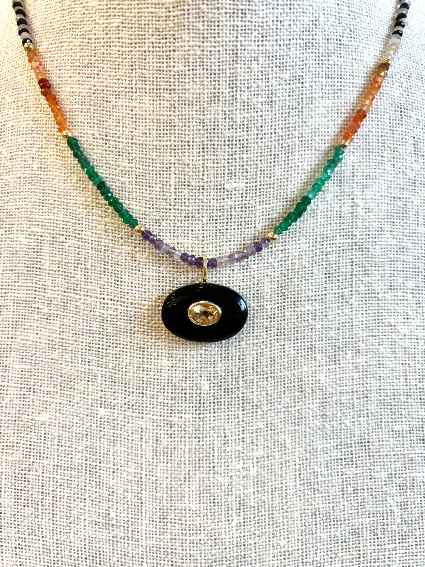 Pitta Oval Drop Necklace