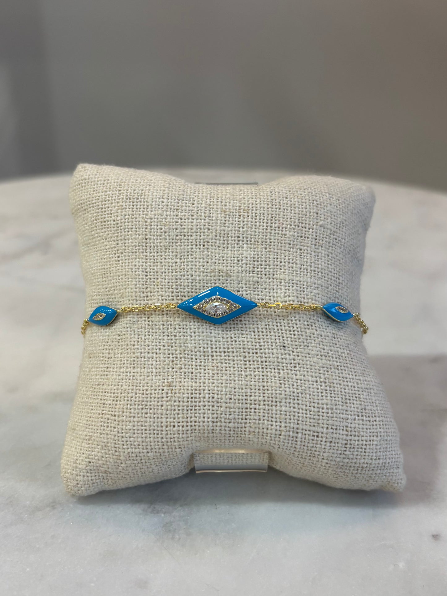 Turquoise Triangle Bracelet