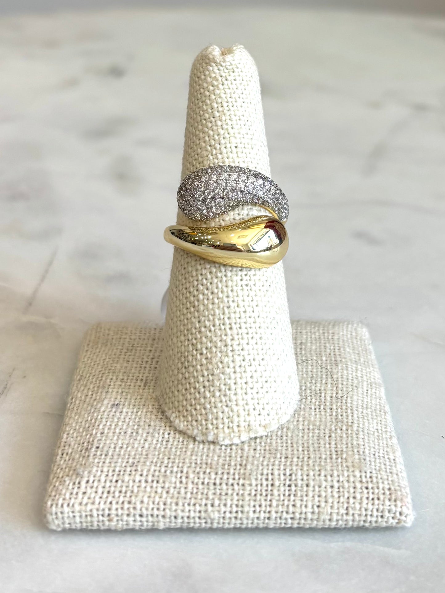 Pave Twist Ring