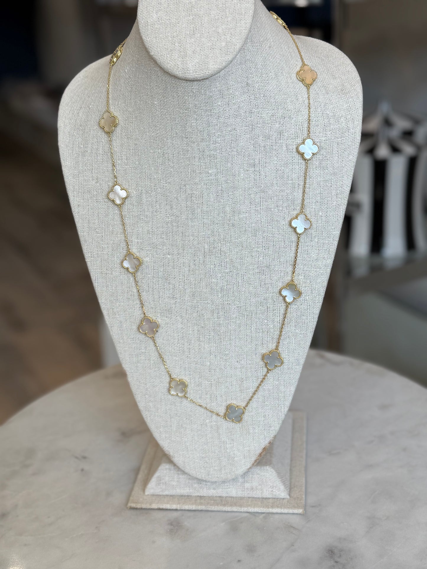 Ali Clover Necklace Long