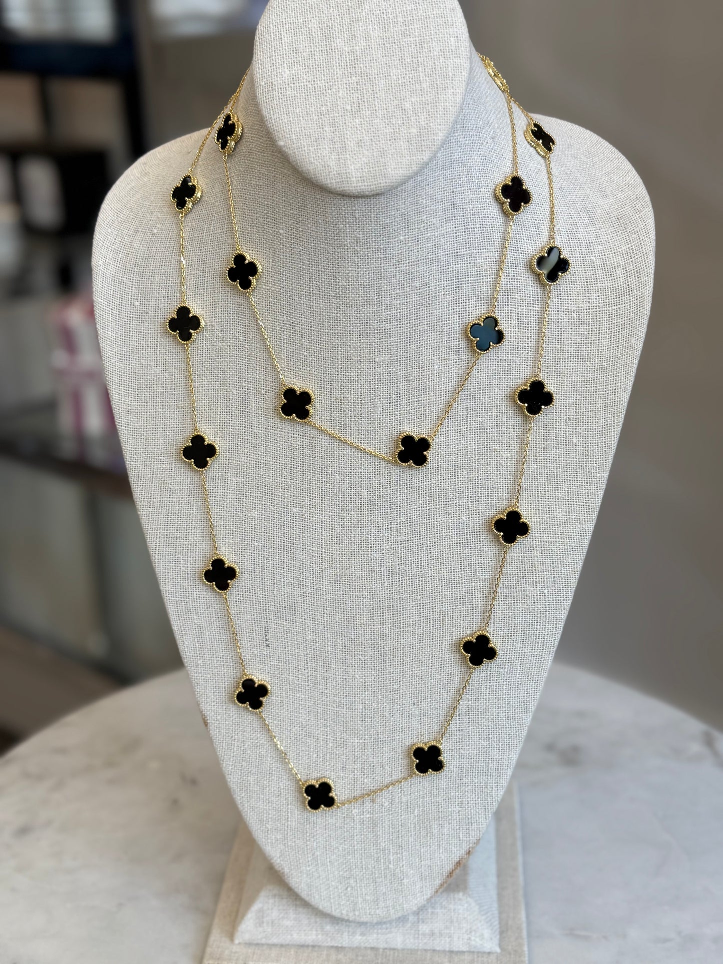 Ali Clover Necklace Long