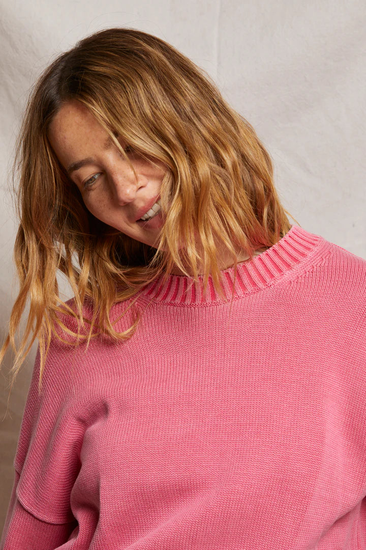 Janet Pink Bloom Sweater