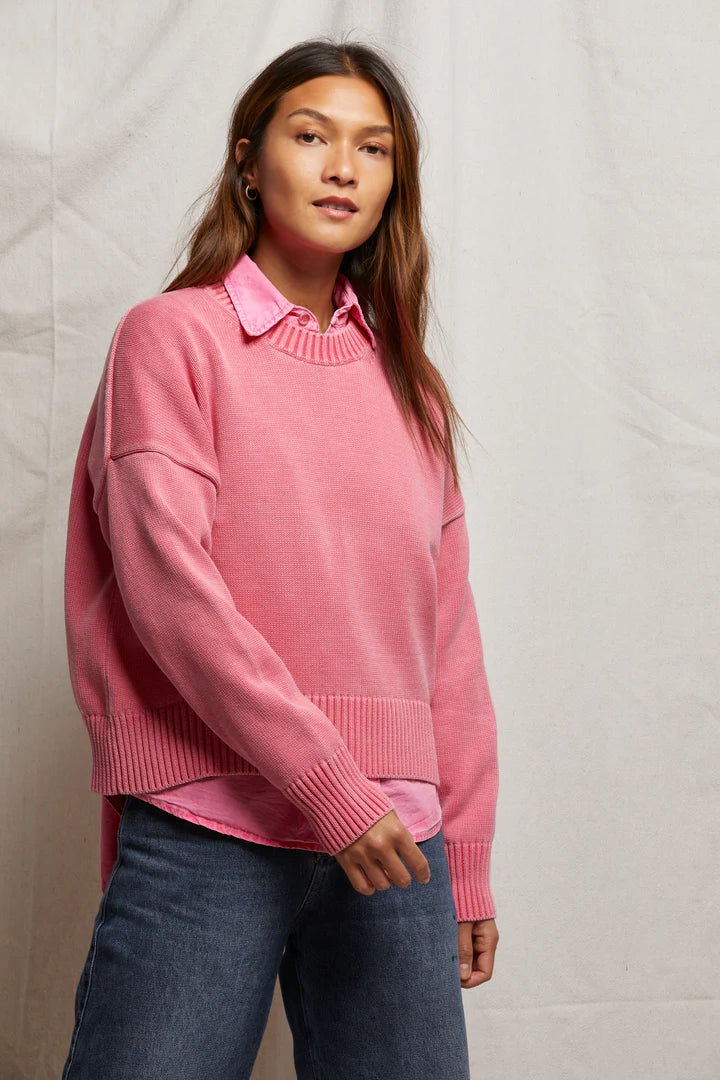 Janet Pink Bloom Sweater