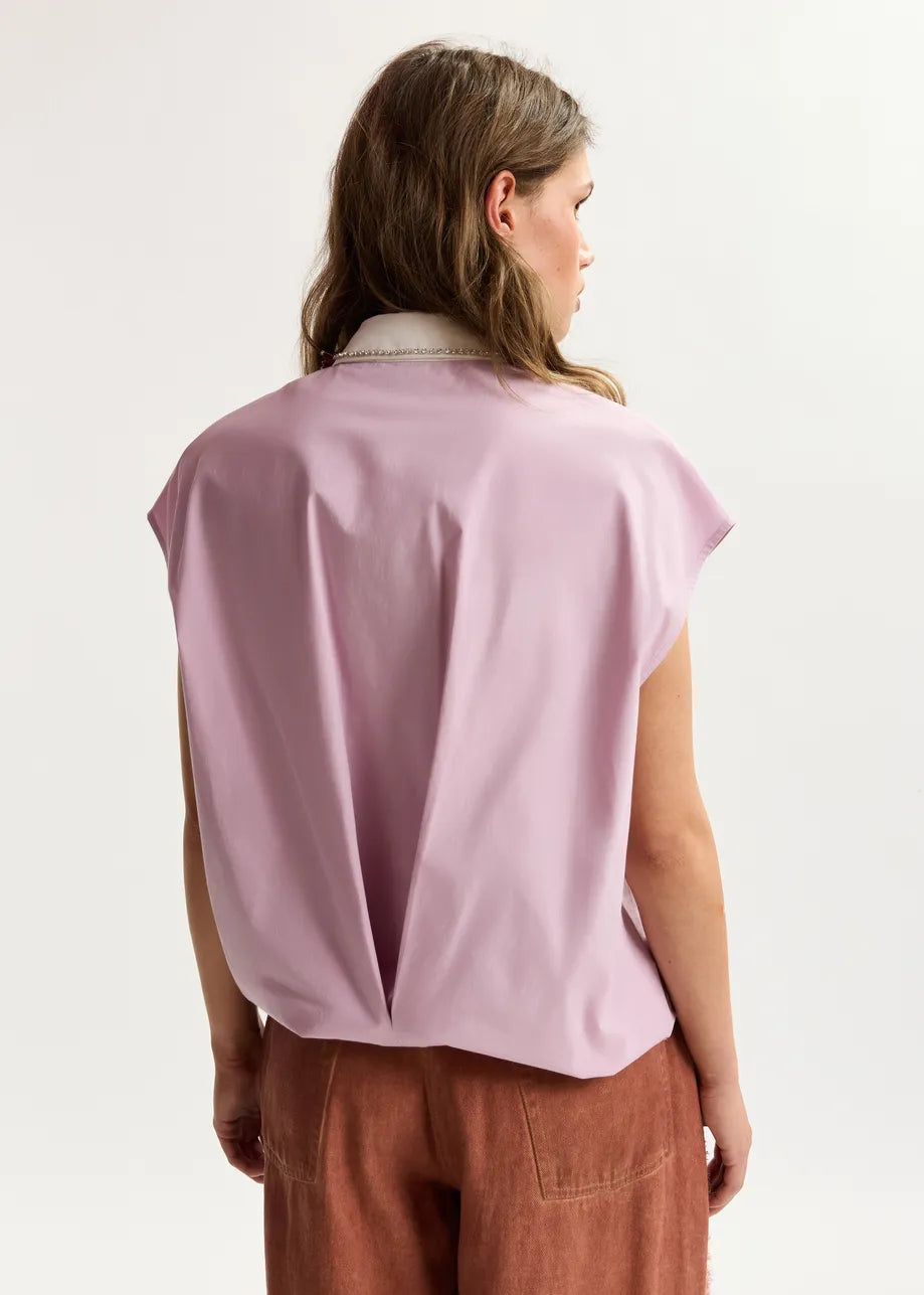 Janky Beaded Collar Shirt