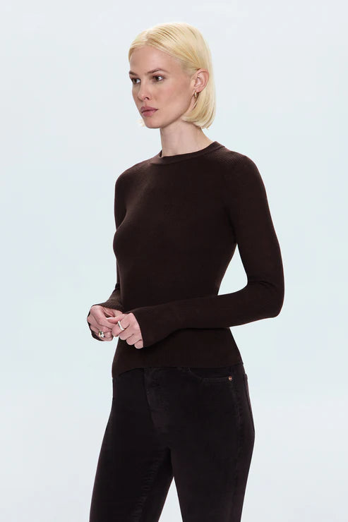 Juno Feather Weight Sweater - Mocha