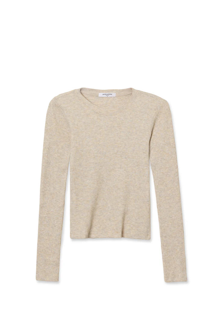 Jolie Oatmeal Rib Sweater