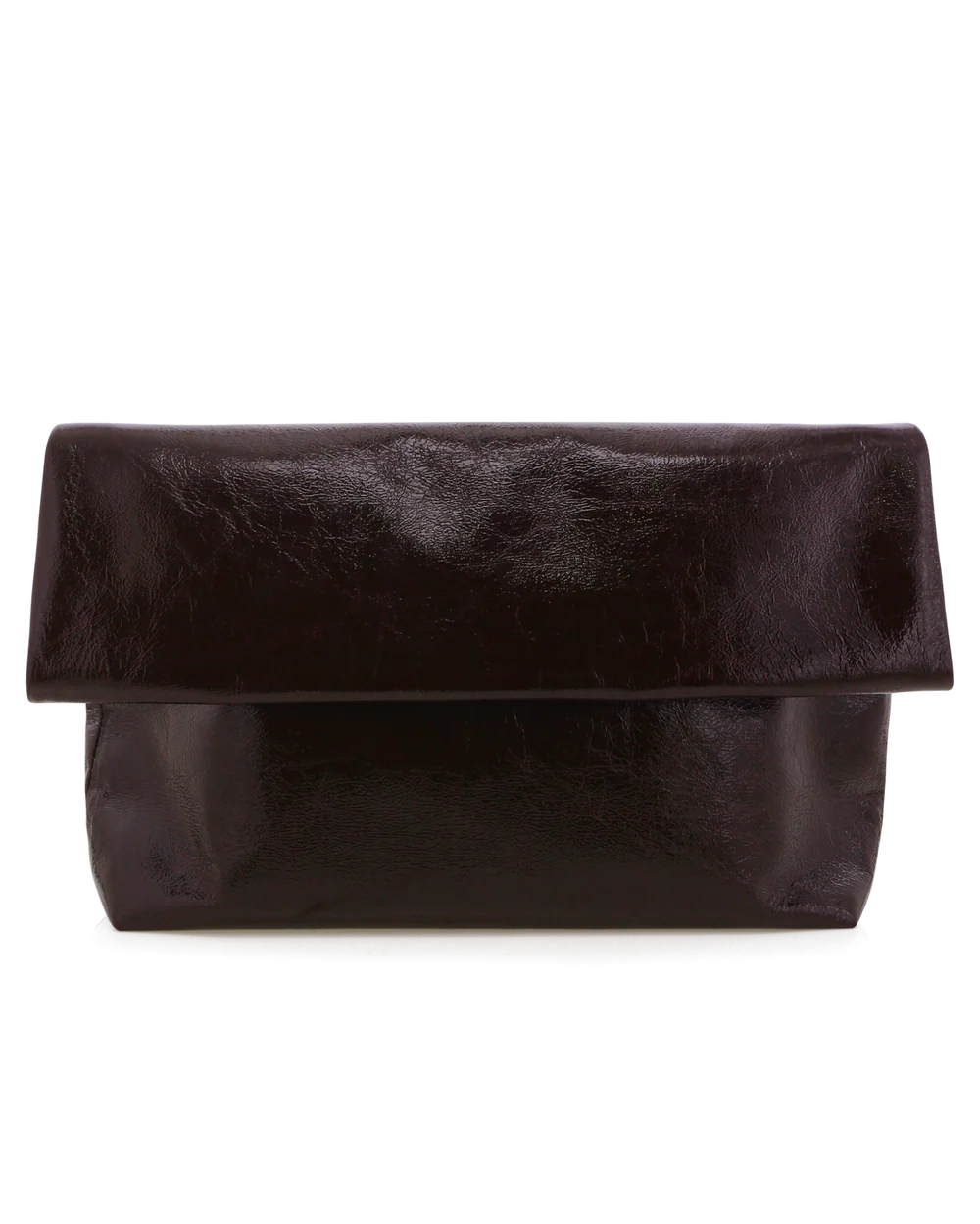 Rylee Clutch Bag Merlot Crinkle Patent