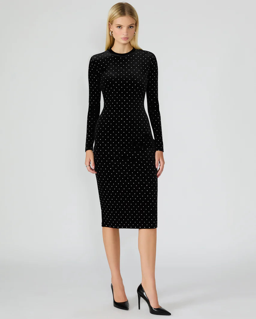 Hailee Studded Velvet Dress
