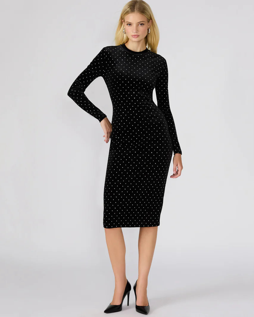 Hailee Studded Velvet Dress