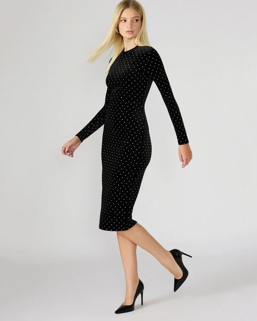 Hailee Studded Velvet Dress