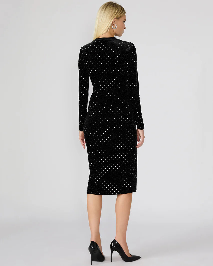 Hailee Studded Velvet Dress