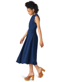 Talasyn Bubble Hem Denim Dress
