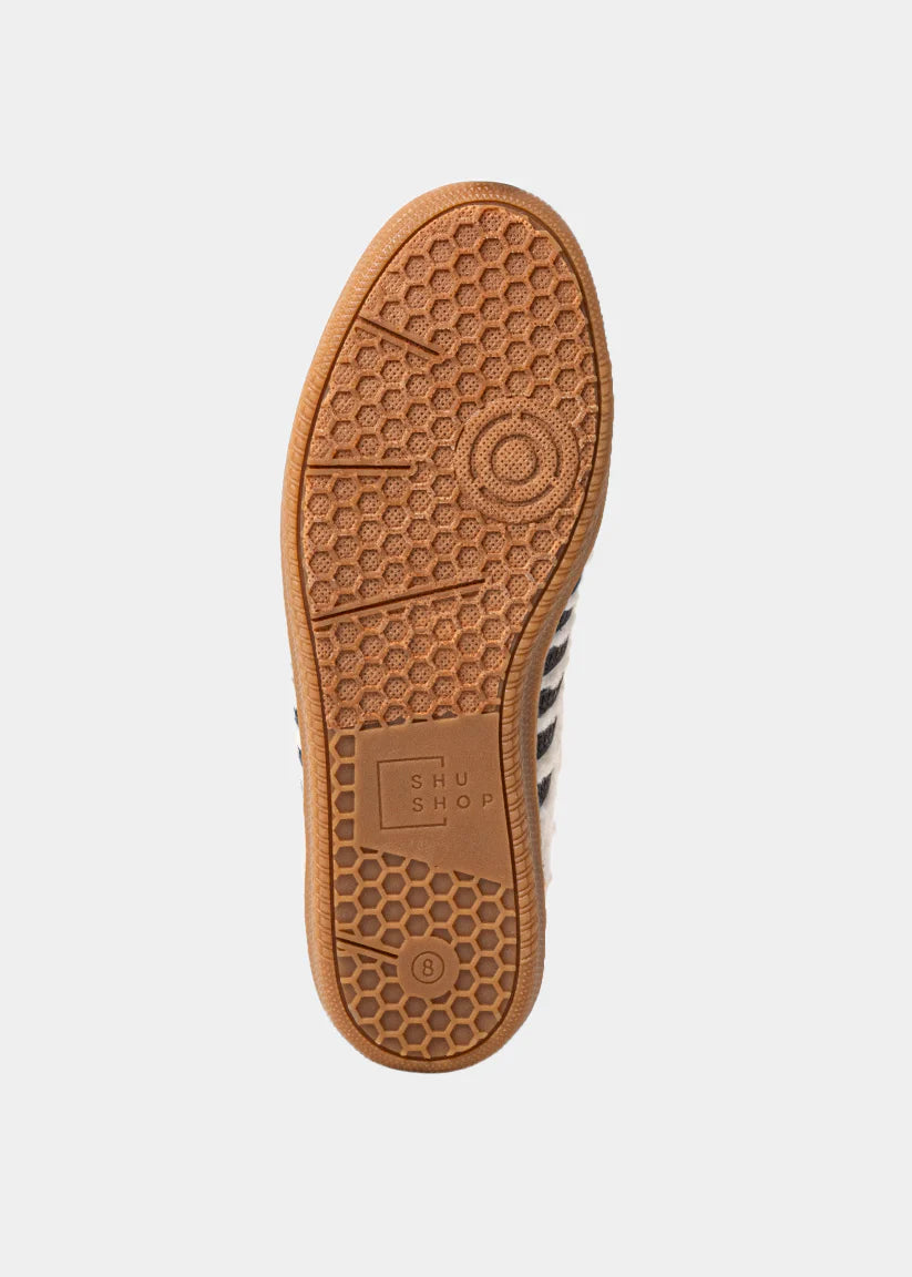 Stevie Beige Shearling Sneaker