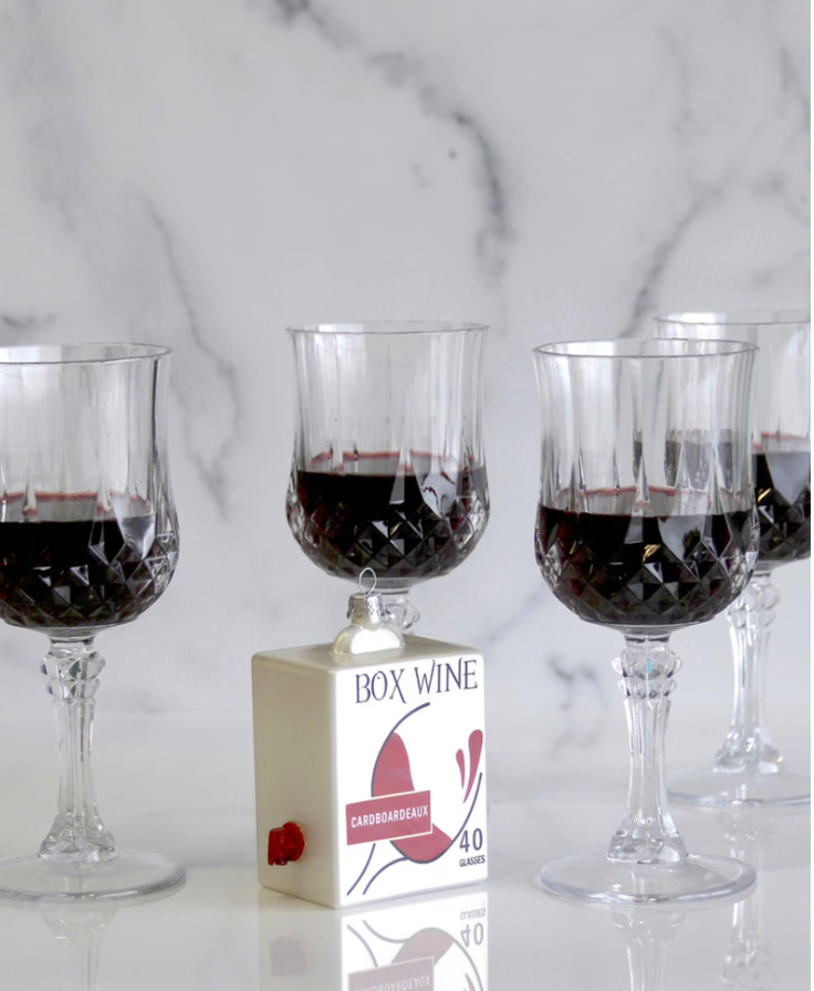 Boxed Wine Ornament