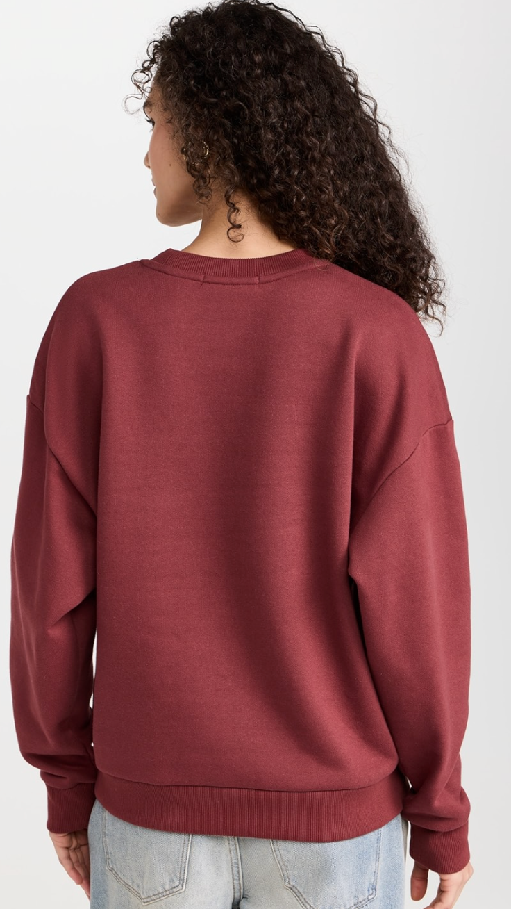 Favorite Daughter Collegiate Sweatshirt Wine