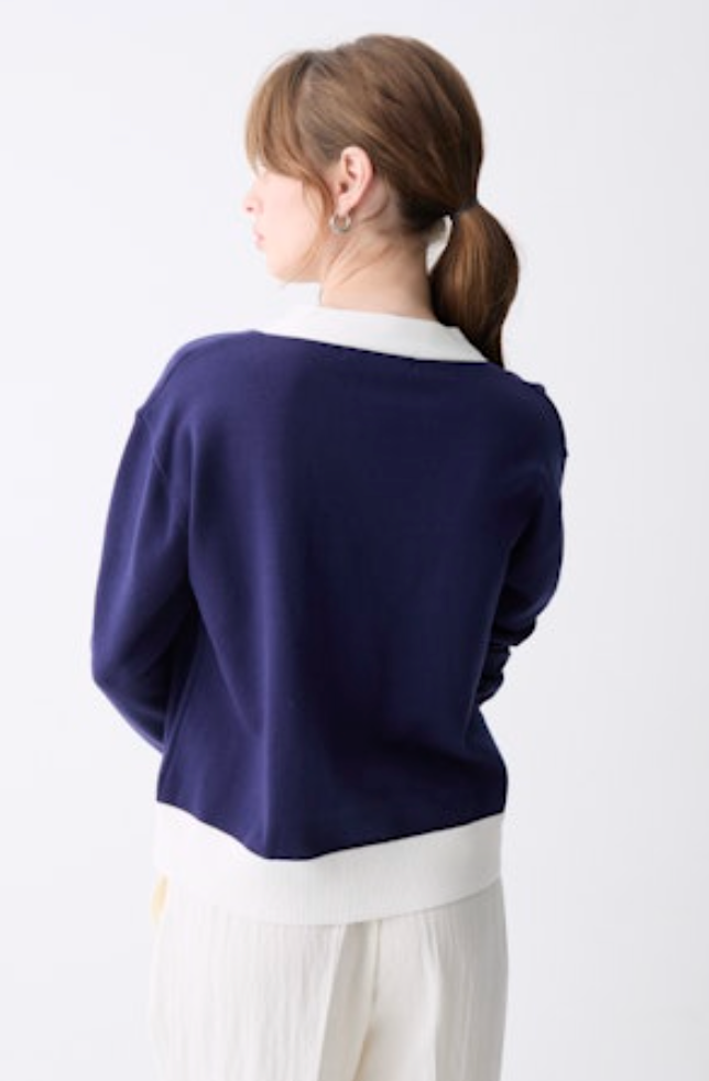 Lisboa Navy Cardigan