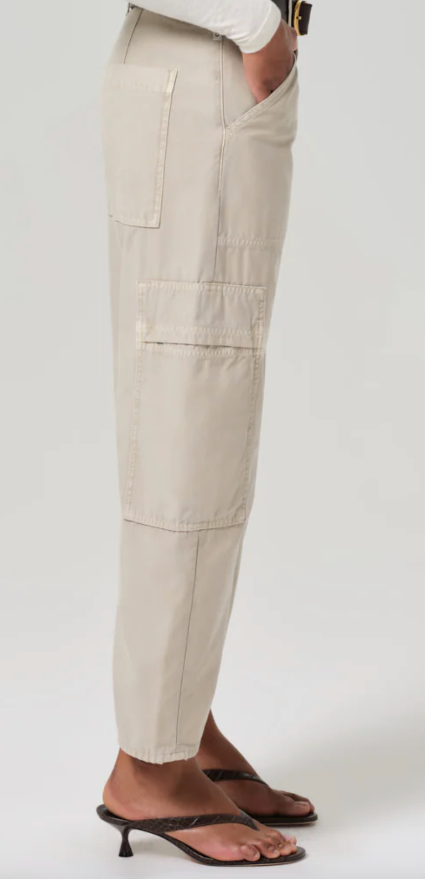 Khaki Marcelle Low Slung Easy Cargo