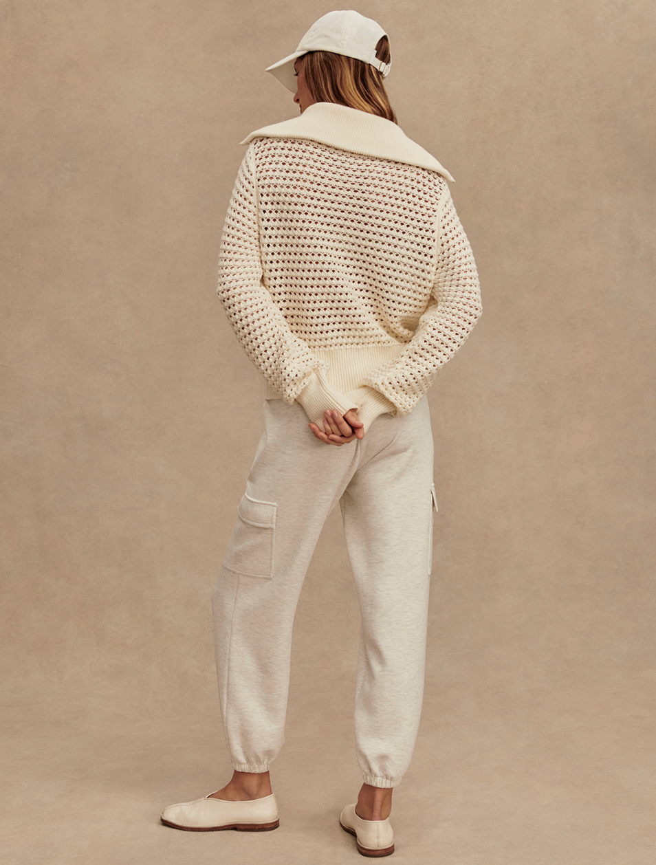 Eloise Full Zip Egret
