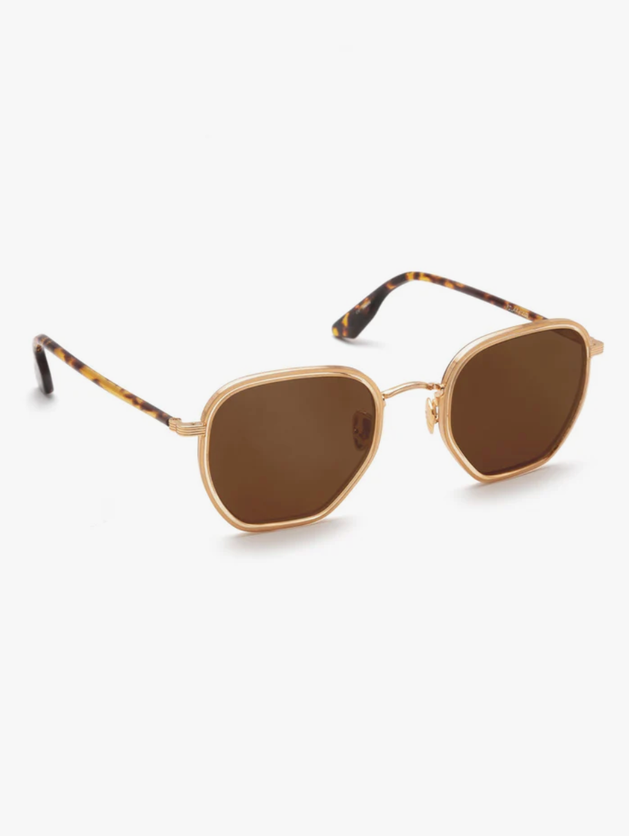 Pascal 18K Titanium + Champagne + Rue Tortoise Polarized