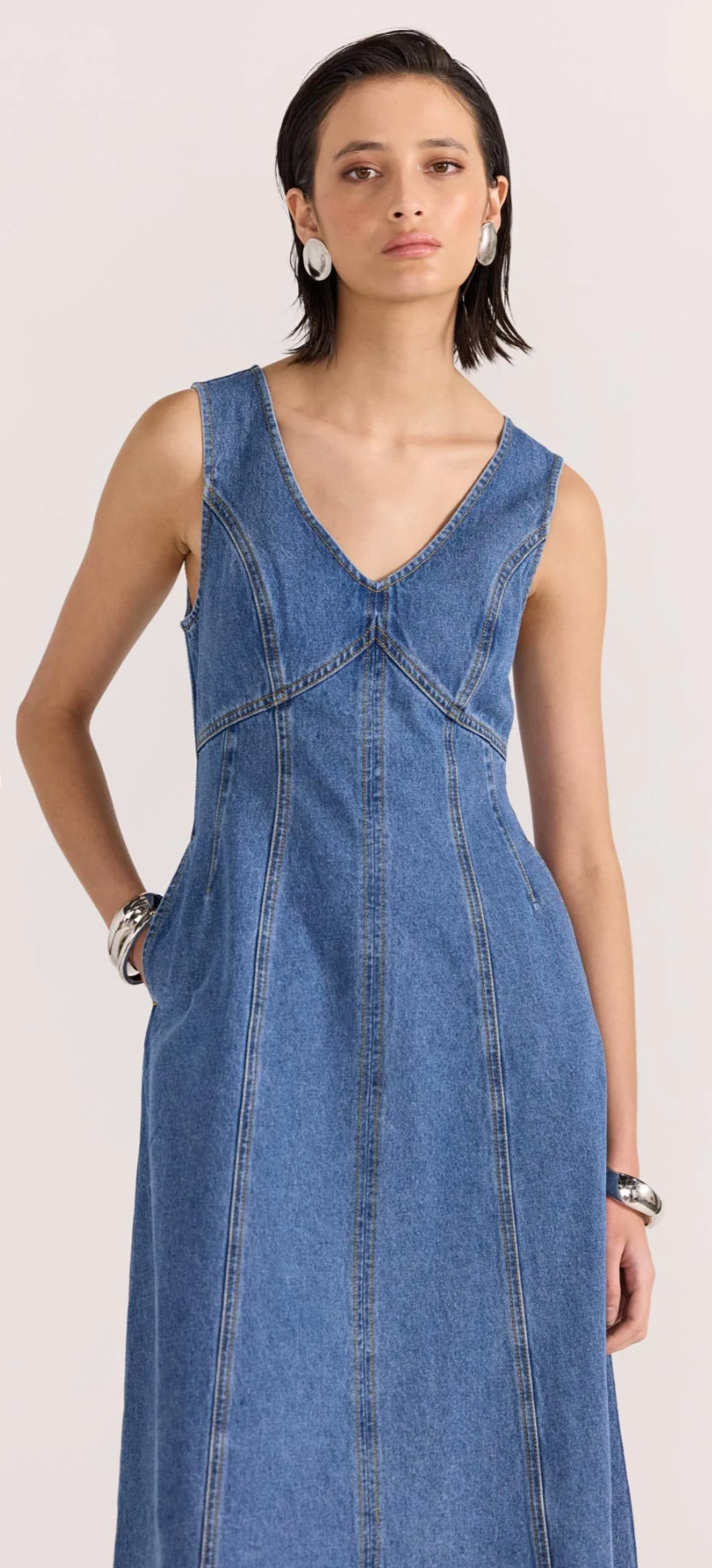 Alden Denim Midi Dress
