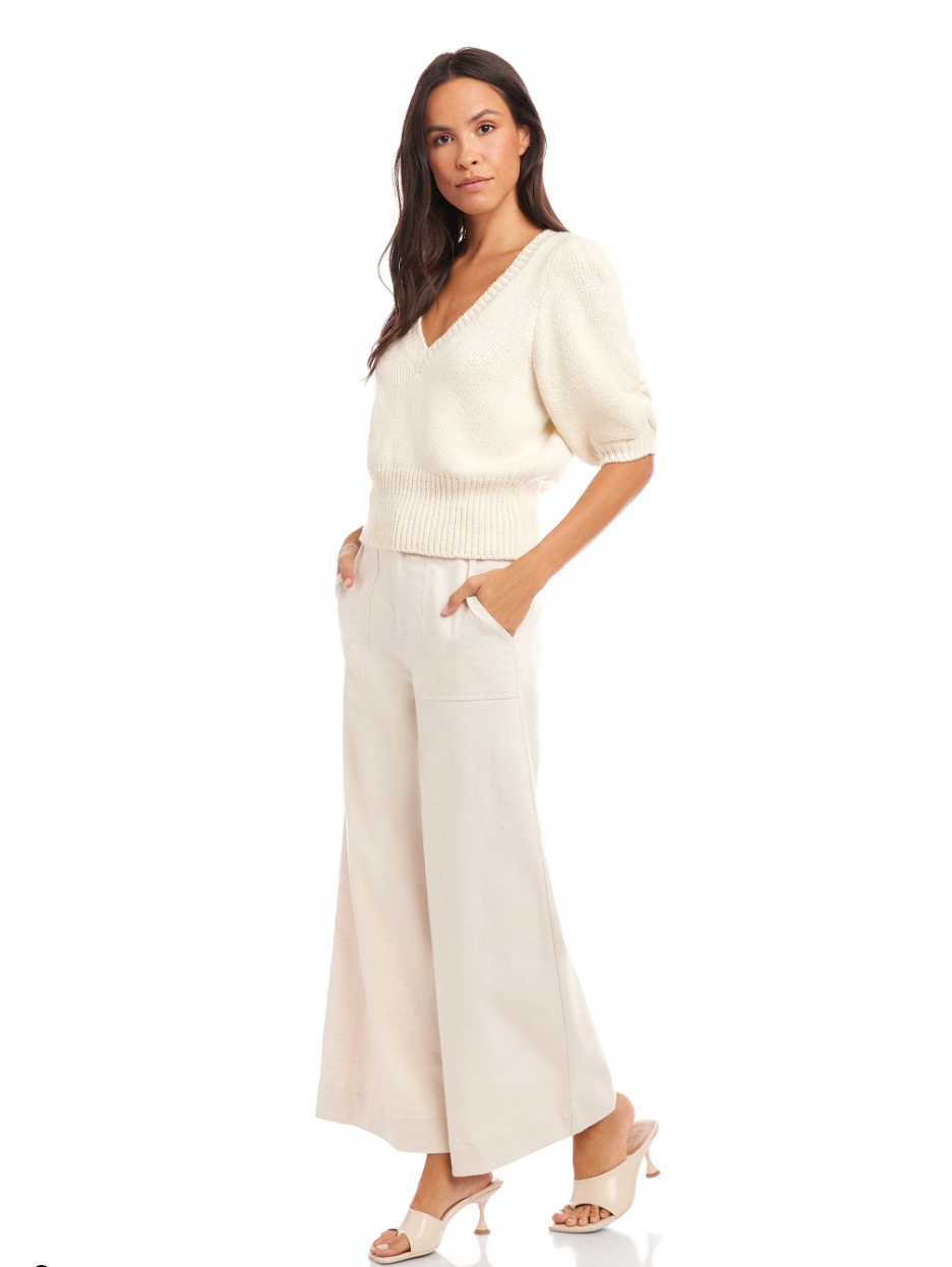 Bennet Shirred Sleeve Sweater