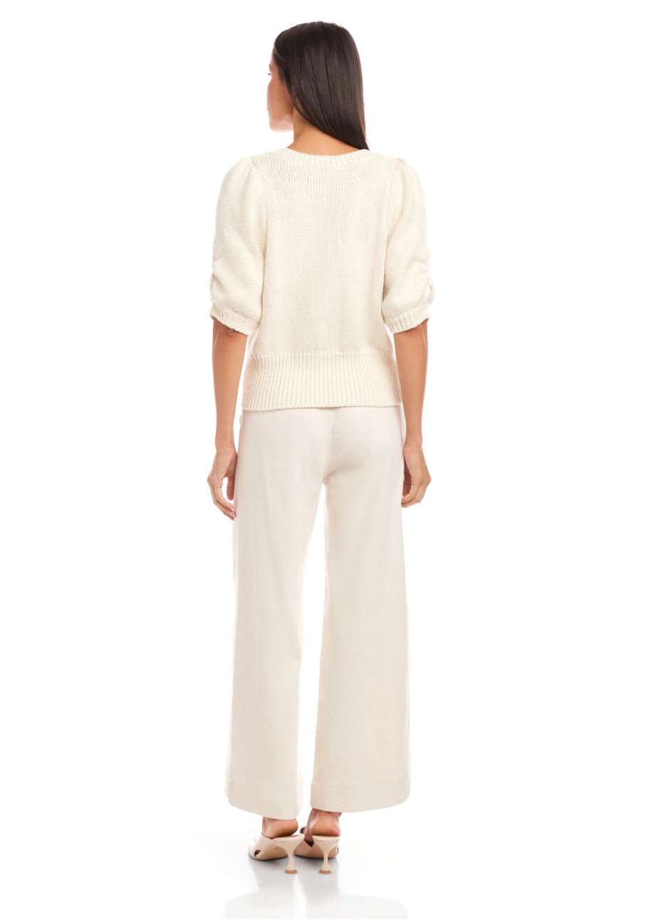 Bennet Shirred Sleeve Sweater