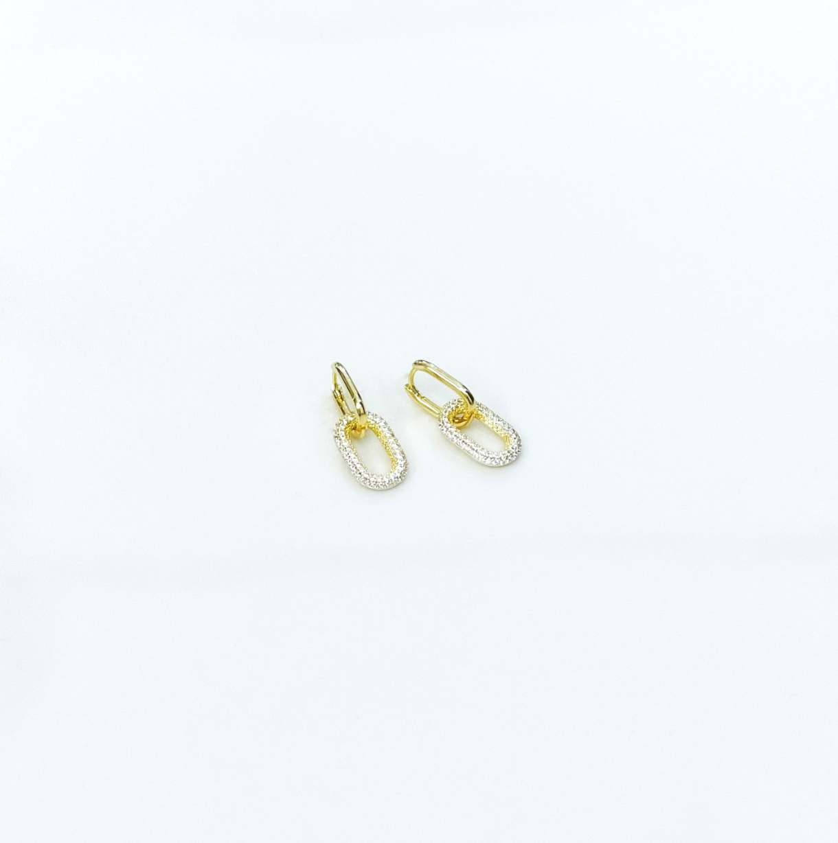 Pave Multi Link Hoops