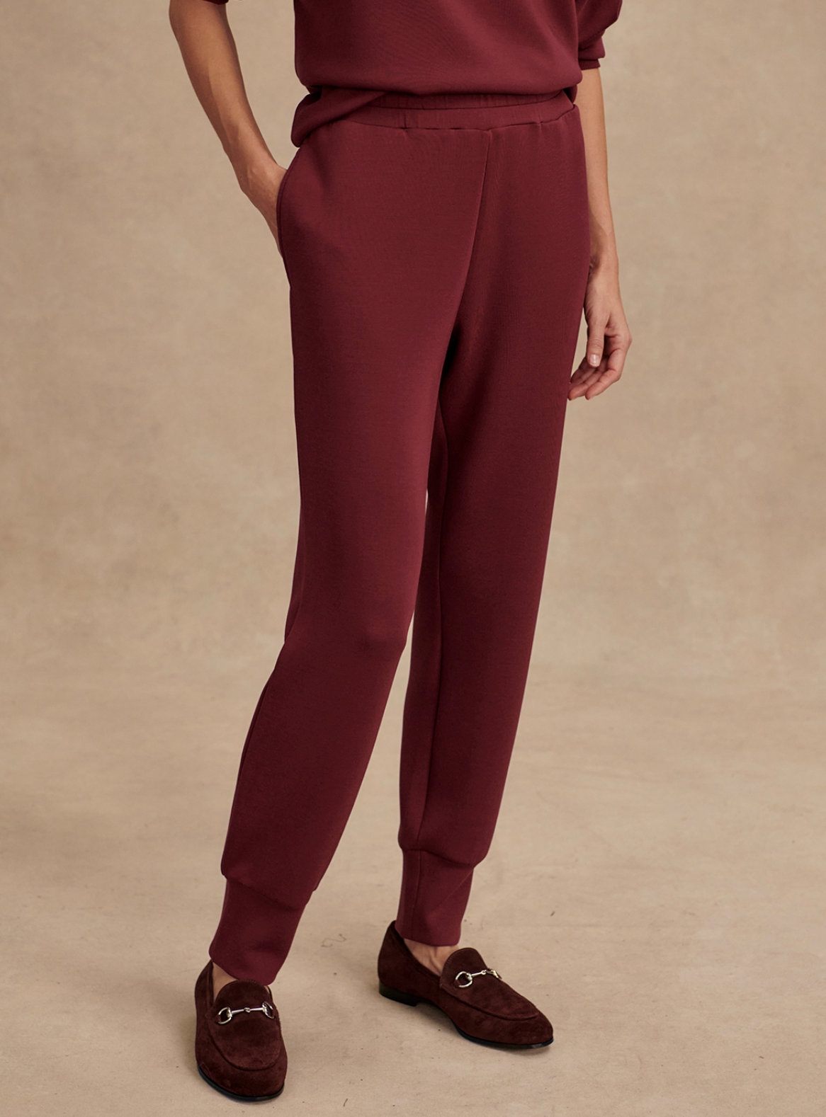 Slim Cuff Pant New Maroon 27.5 inch
