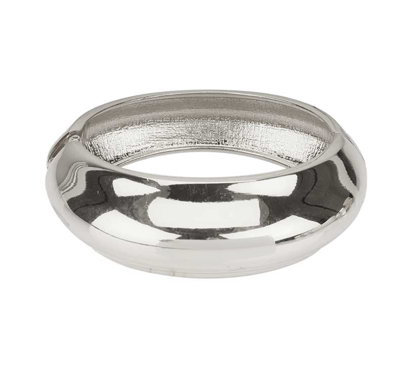 Silver Domed Hinge Bracelet