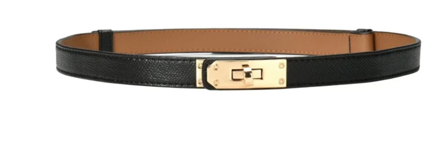 Latch Belt- Black & Brown