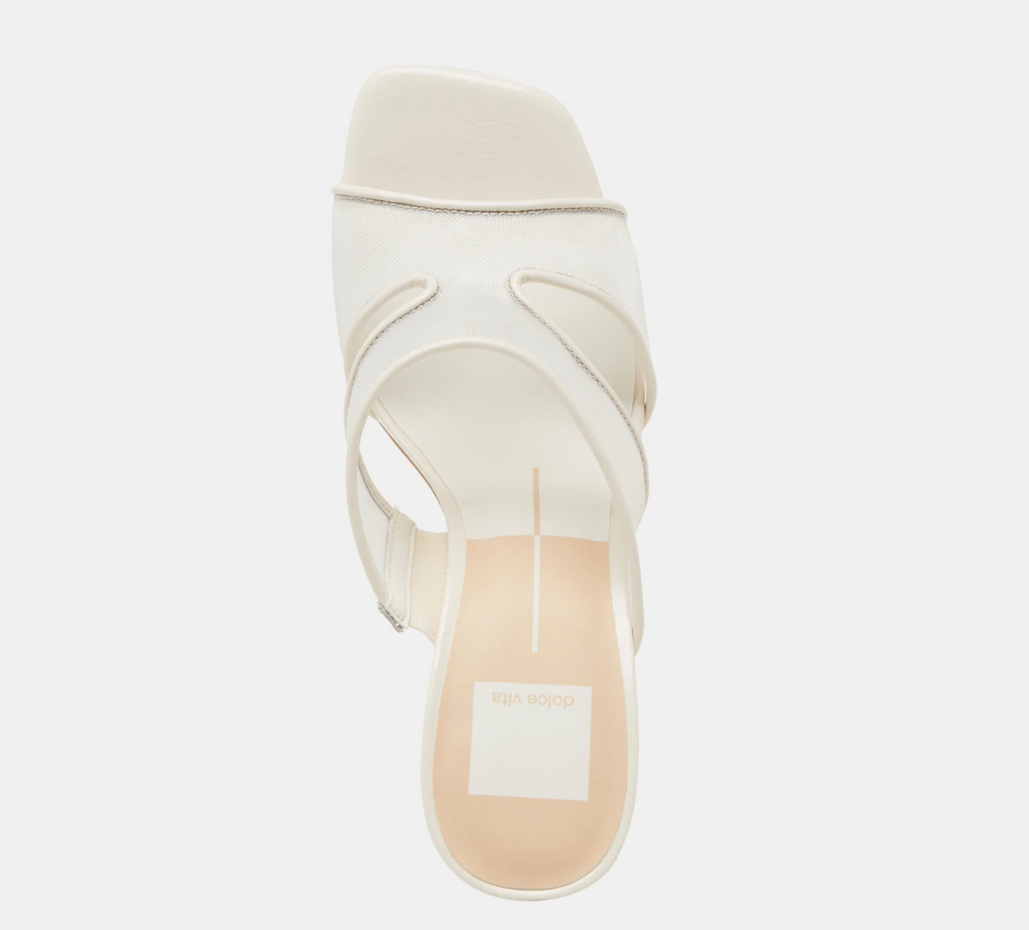 Gitel Off White Mesh Heels