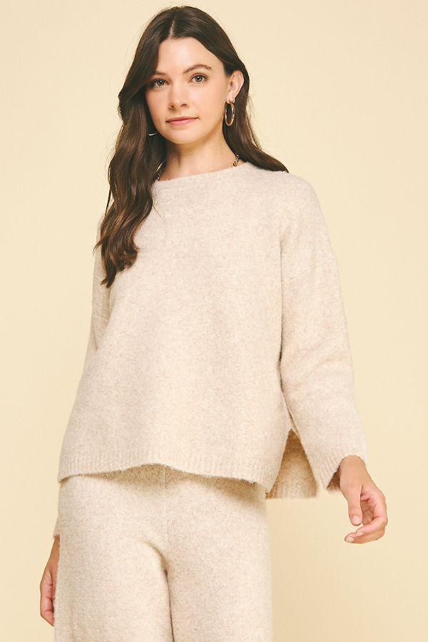 Oatmeal Boyfriend Sweater