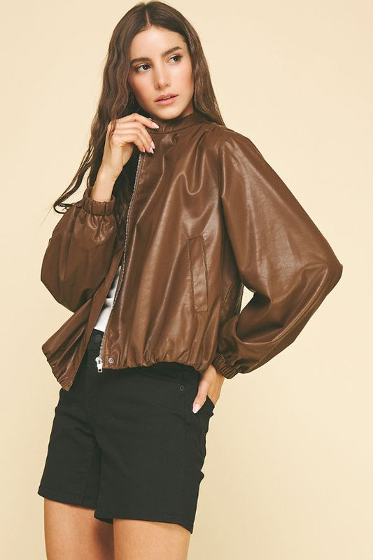 Brown Bubble Jacket