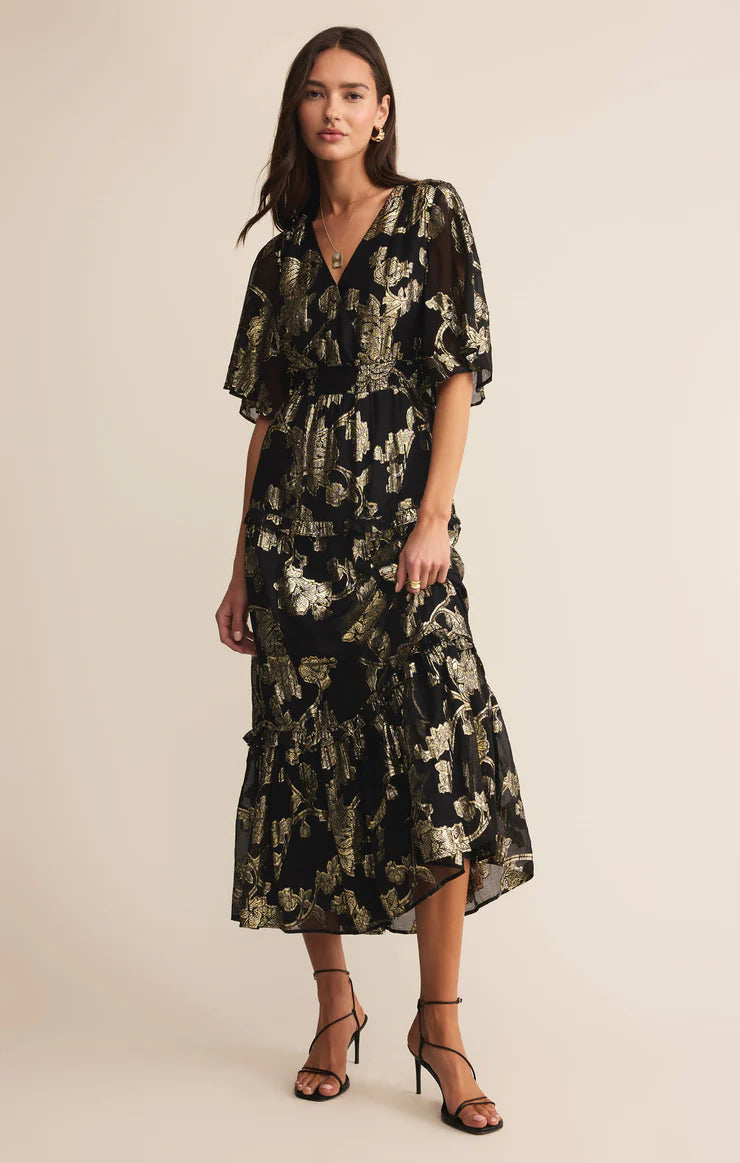 Kiera Jacquard Maxi Dress