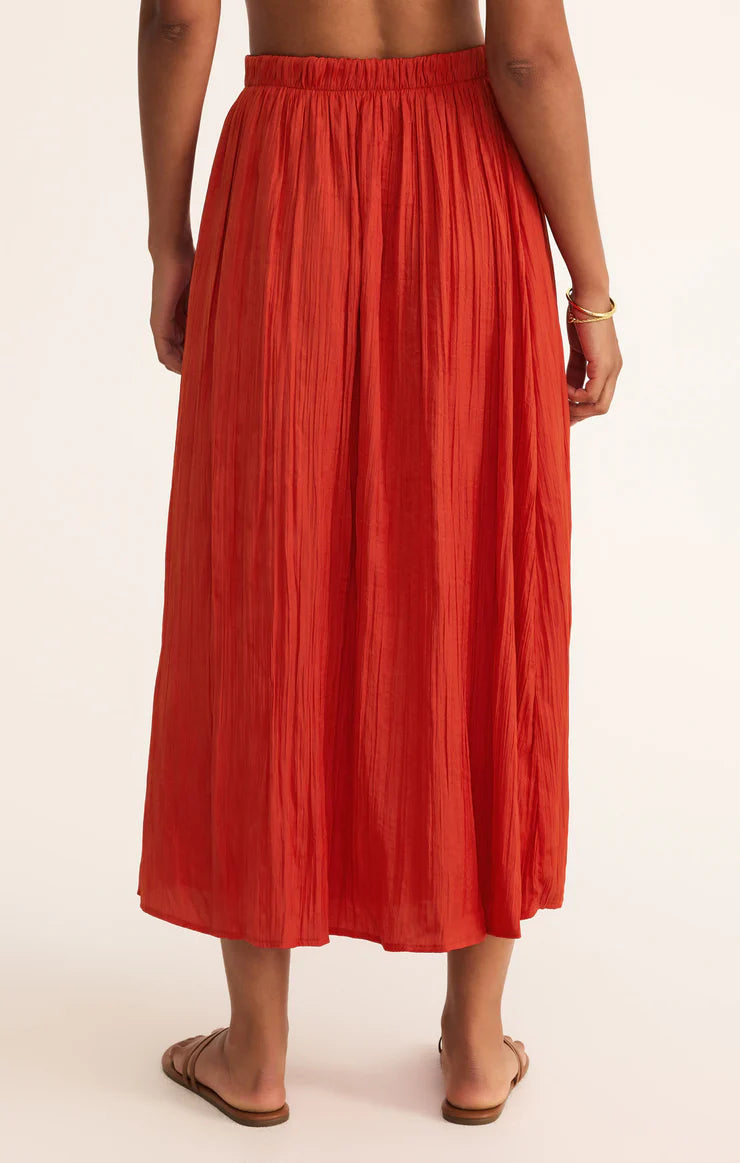 Nicoline Crinkle Midi Skirt